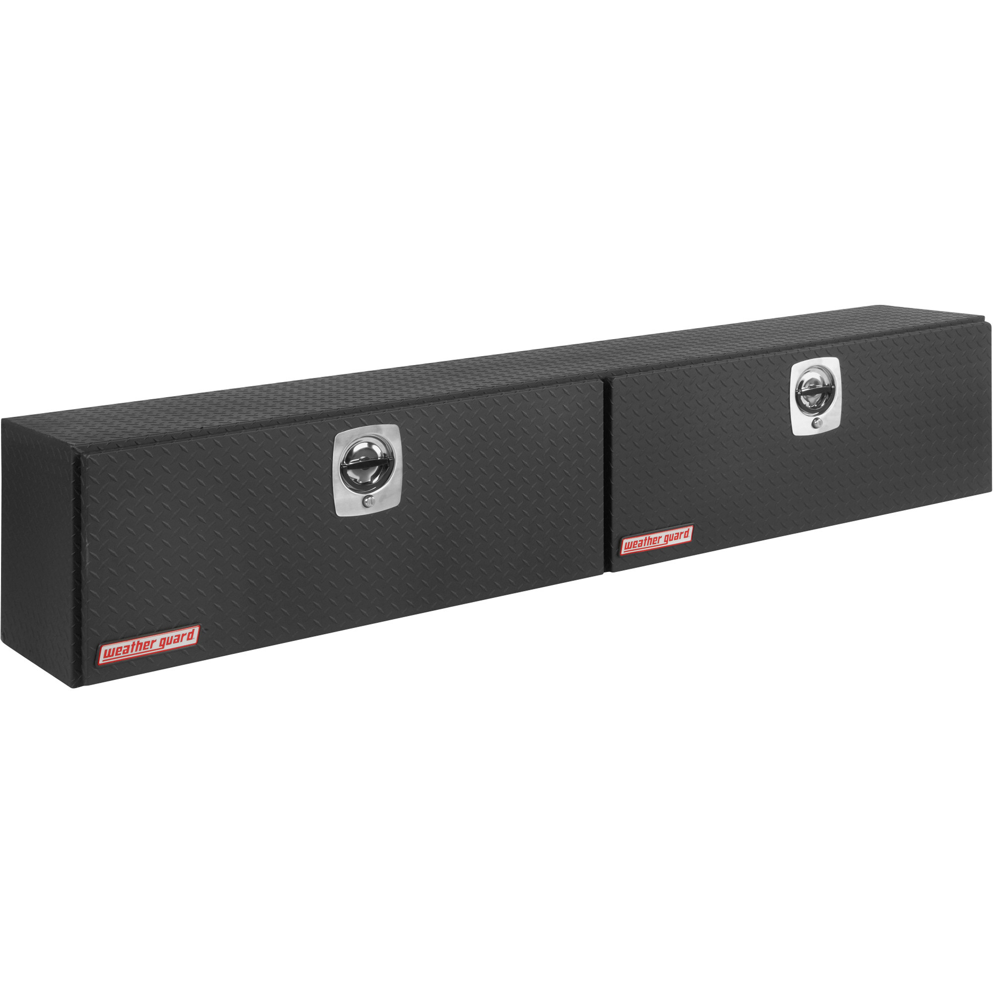 Weather Guard Super-Side Side-Mount Truck Tool Box, Aluminum, Textured Matte Black Powder-Coat, 90.25in. x 16.25in. x 18in., Model# 391-52-02